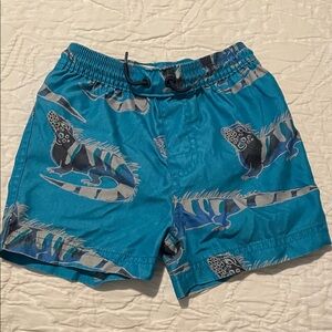 Tea Collection Blue Iguana Kids Swim Trunks